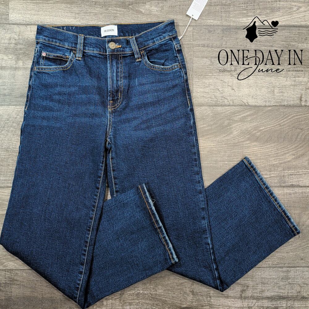 Hudson Rosalie High Rise Wide Leg Ankle Jeans Size 0 (25)